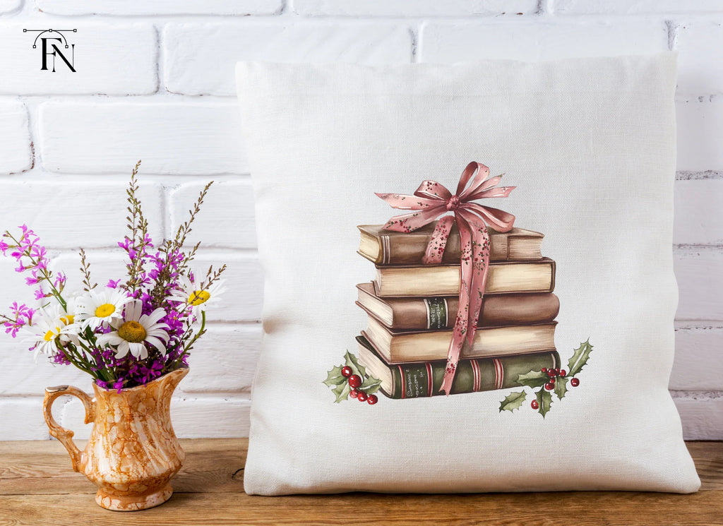 Holiday Book Stacks Clipart Bundle