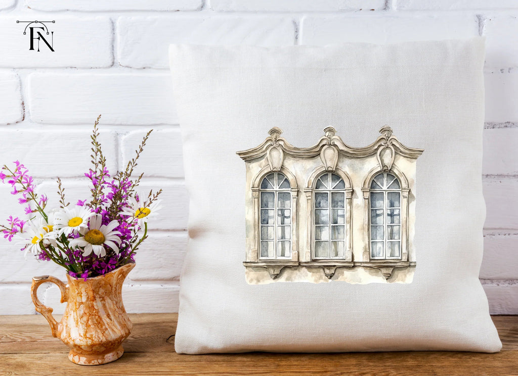 Triple Arch Window Clipart Bundle