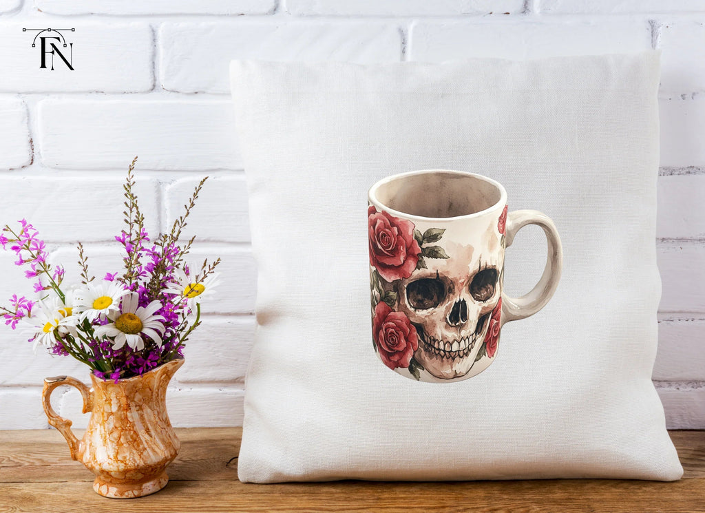 Skull Roses Clipart Bundle