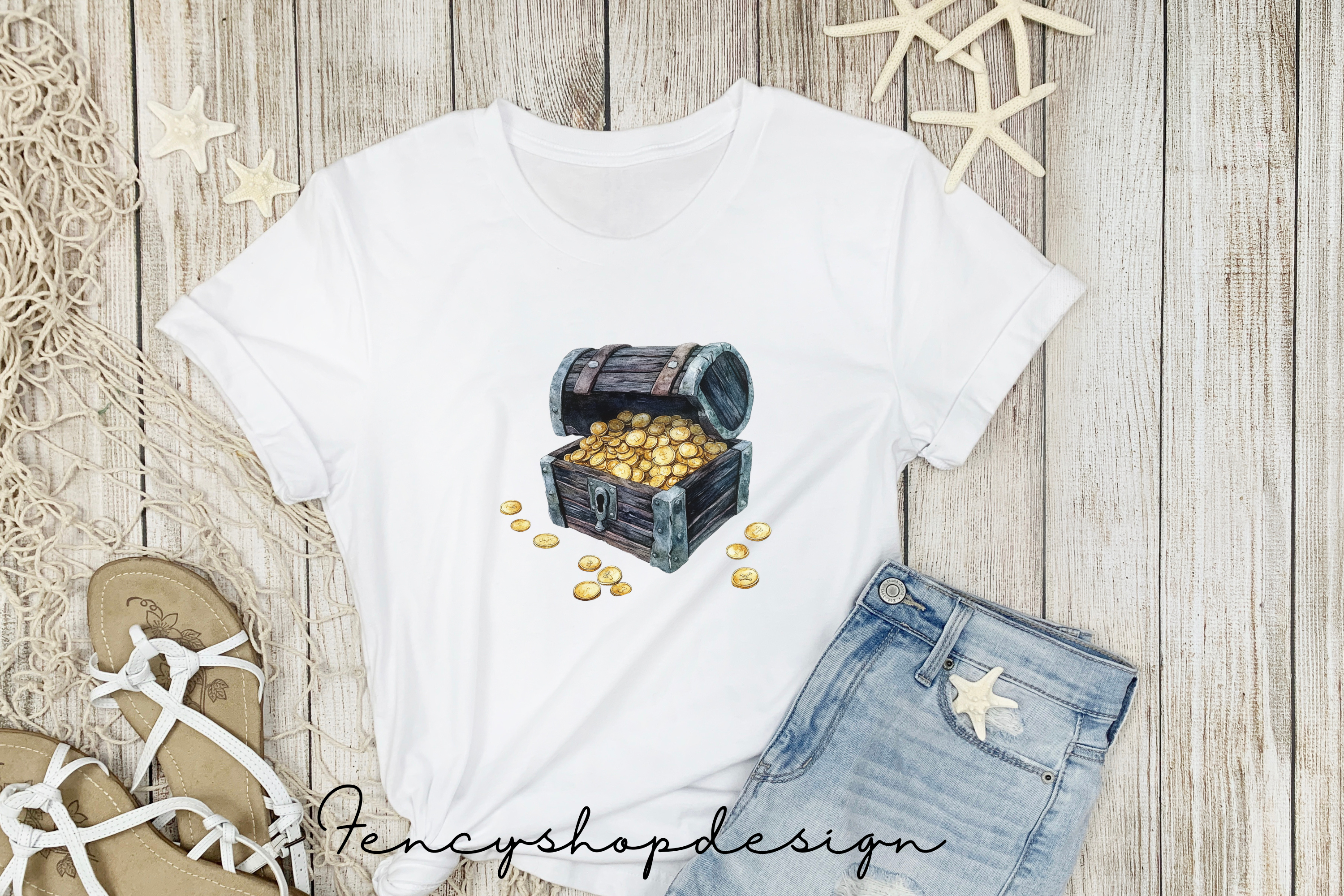 Fantasy Treasure Chest Clipart Bundle