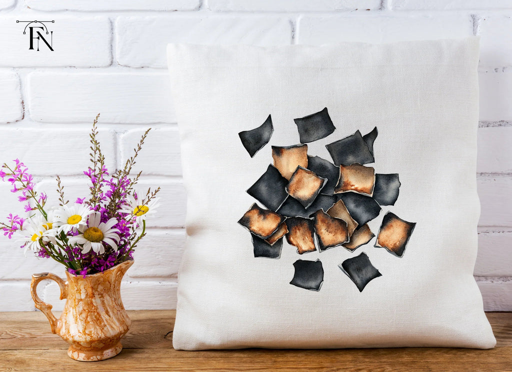 Scattered Burnt Pieces Clipart Bundle