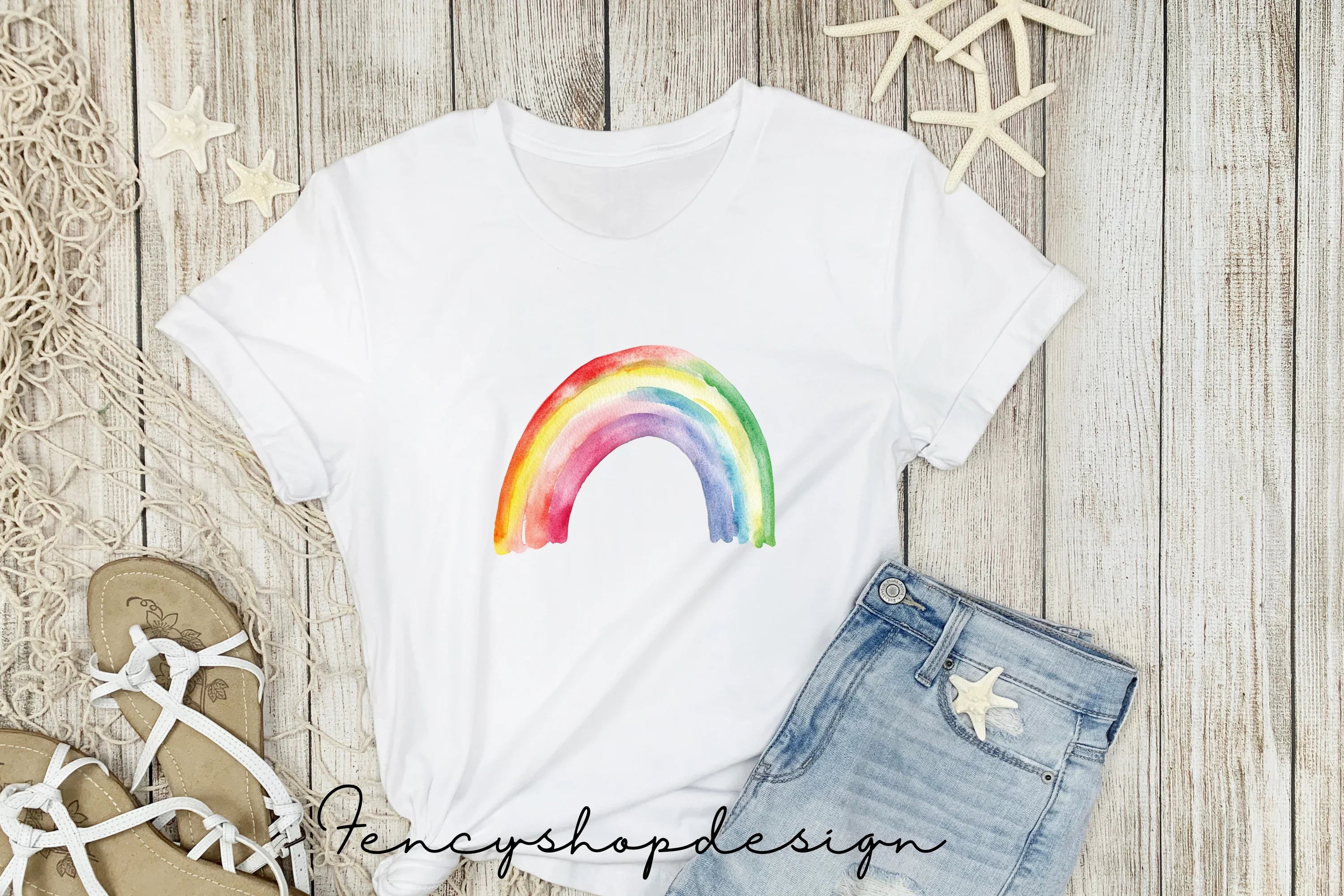 Vibrant Rainbow Splash Clipart Bundle