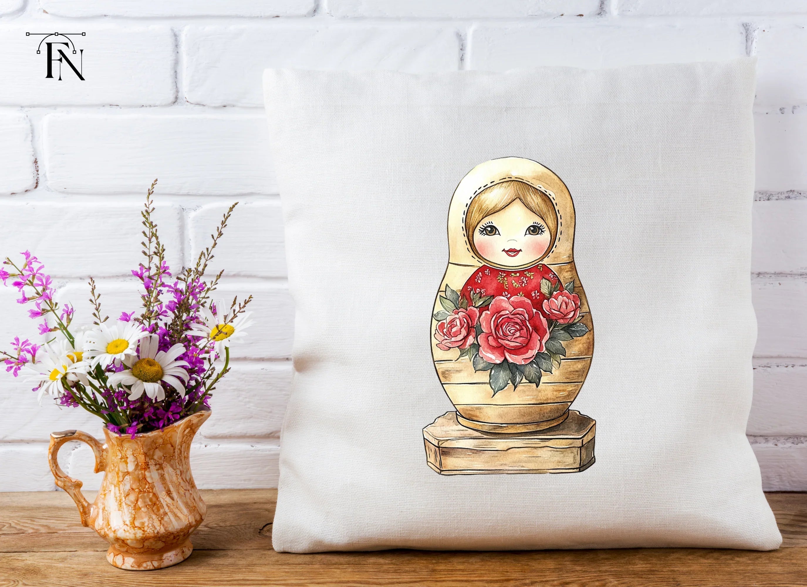 Russian Nesting Dolls Clipart Bundle