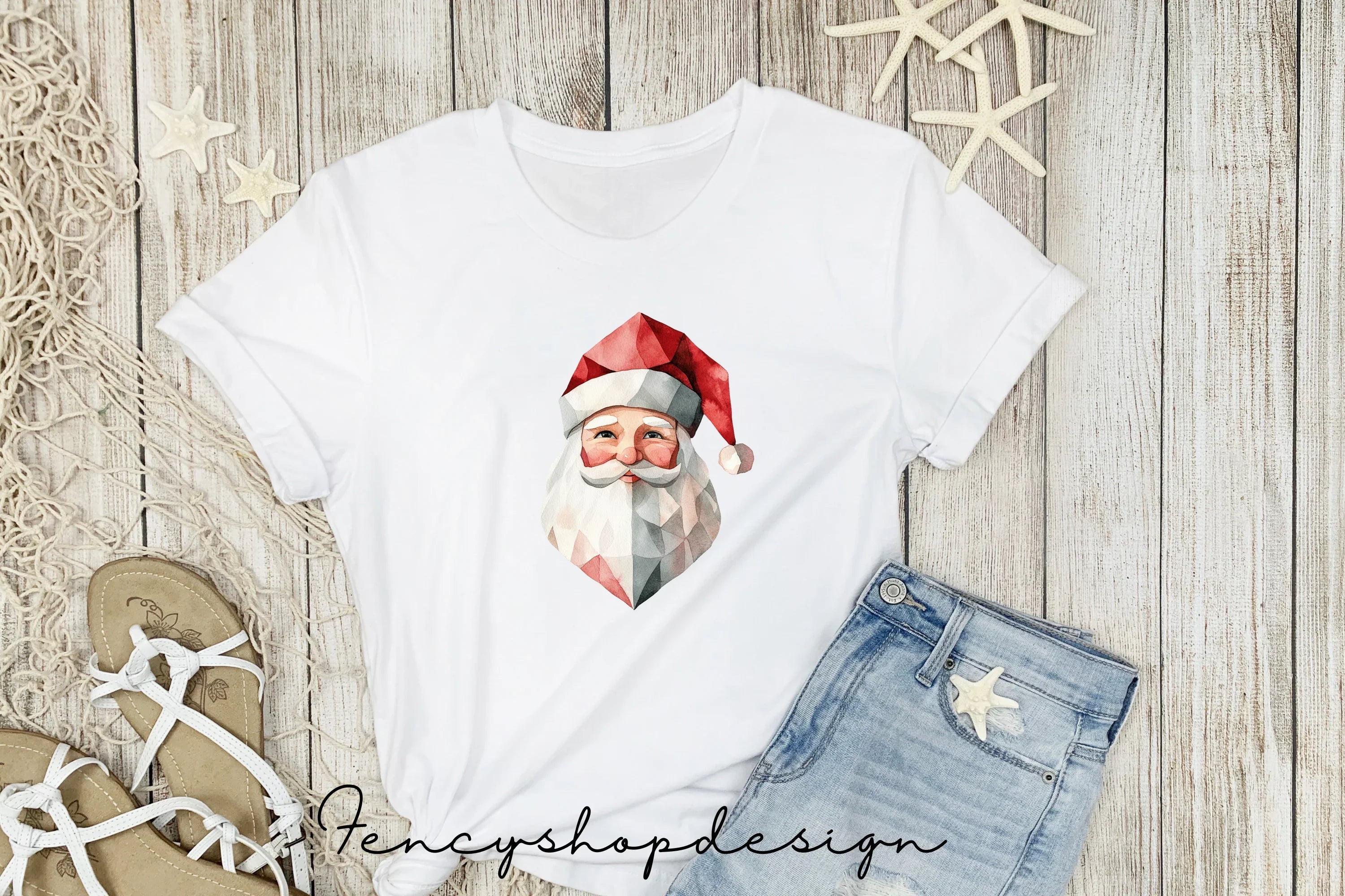 Santa Claus Faces Clipart Bundle