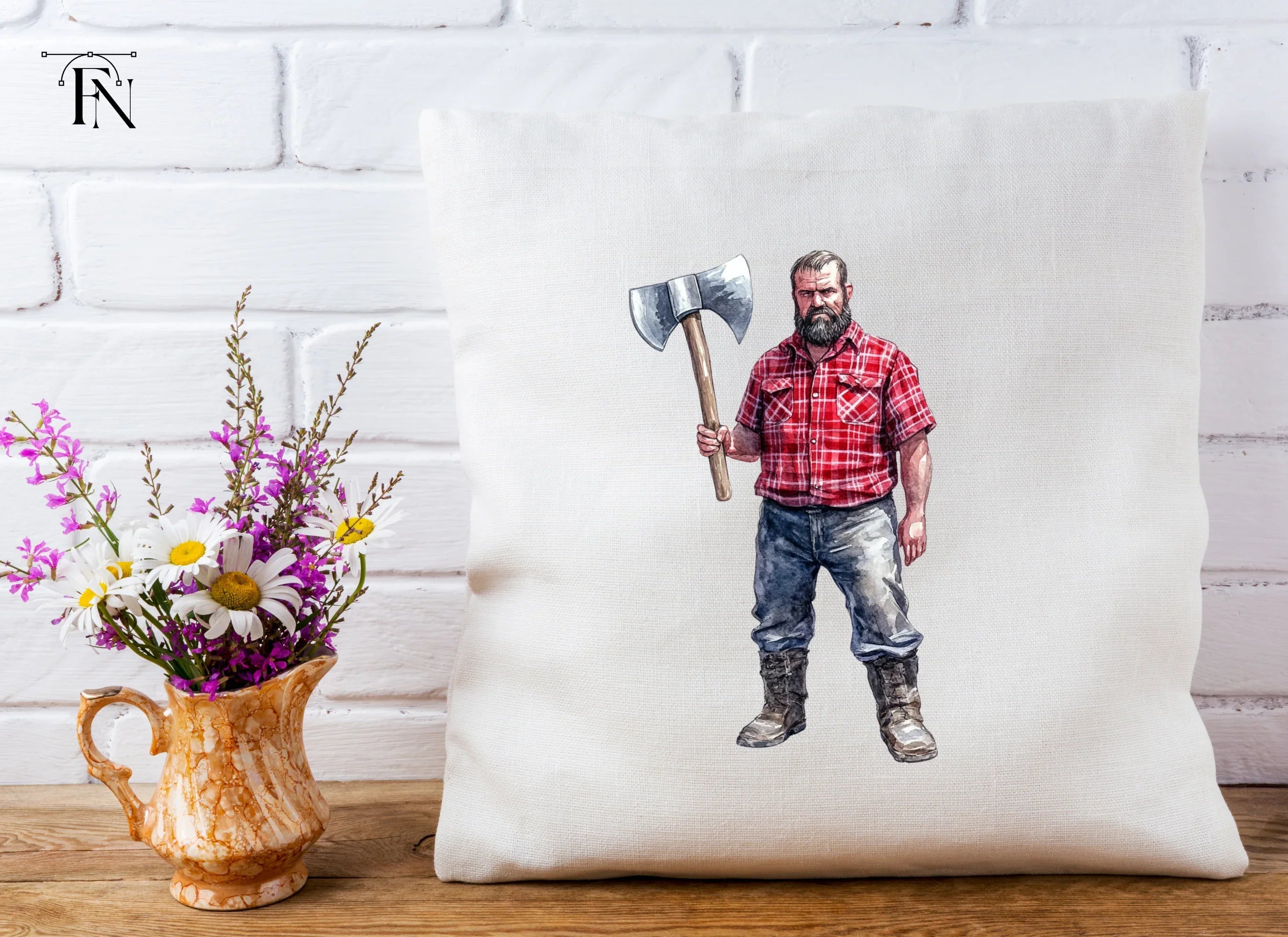 Lumberjack With Axe Clipart Bundle