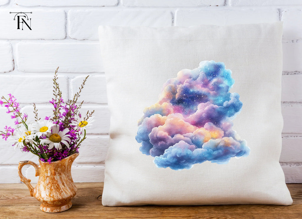 Galaxy Cloud Clipart Bundle