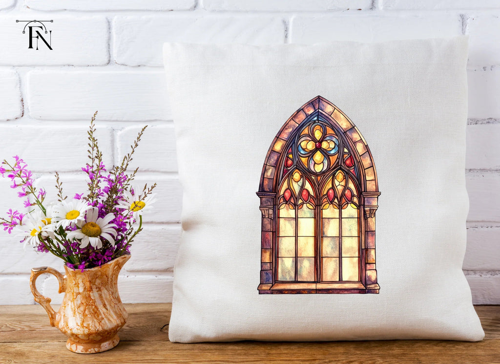 Stained Glass Window Clipart Bundle