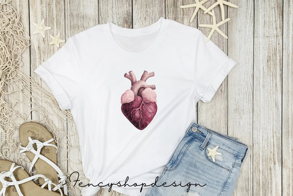 Anatomical Heart Organ Clipart Bundle