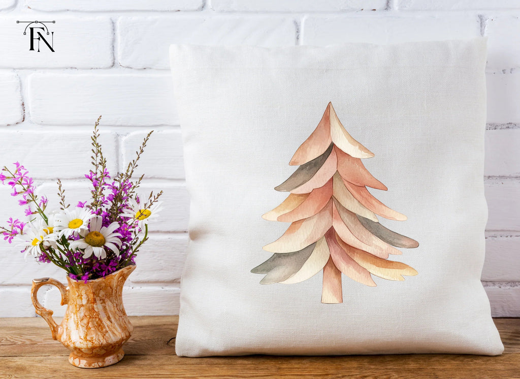 Boho Christmas Tree Clipart Bundle