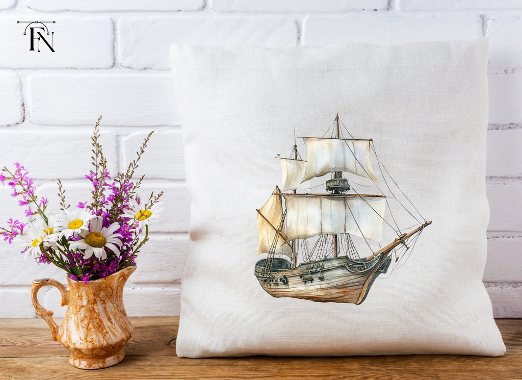 Antique Sailing Ship Clipart Bundle