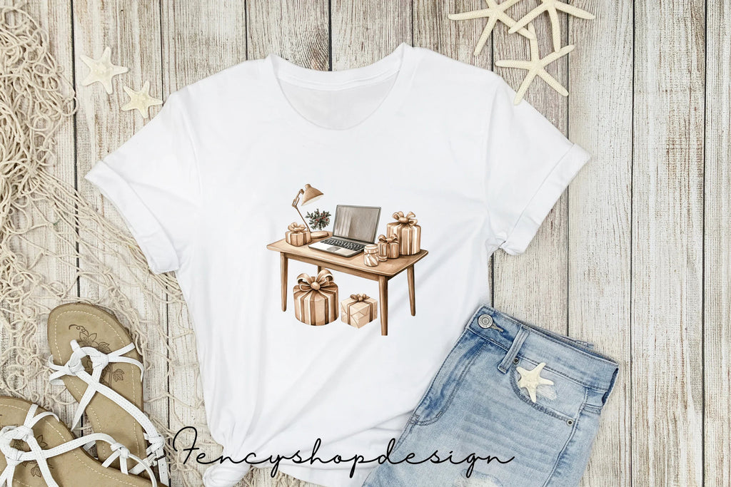 Christmas Desk Decor Clipart Bundle