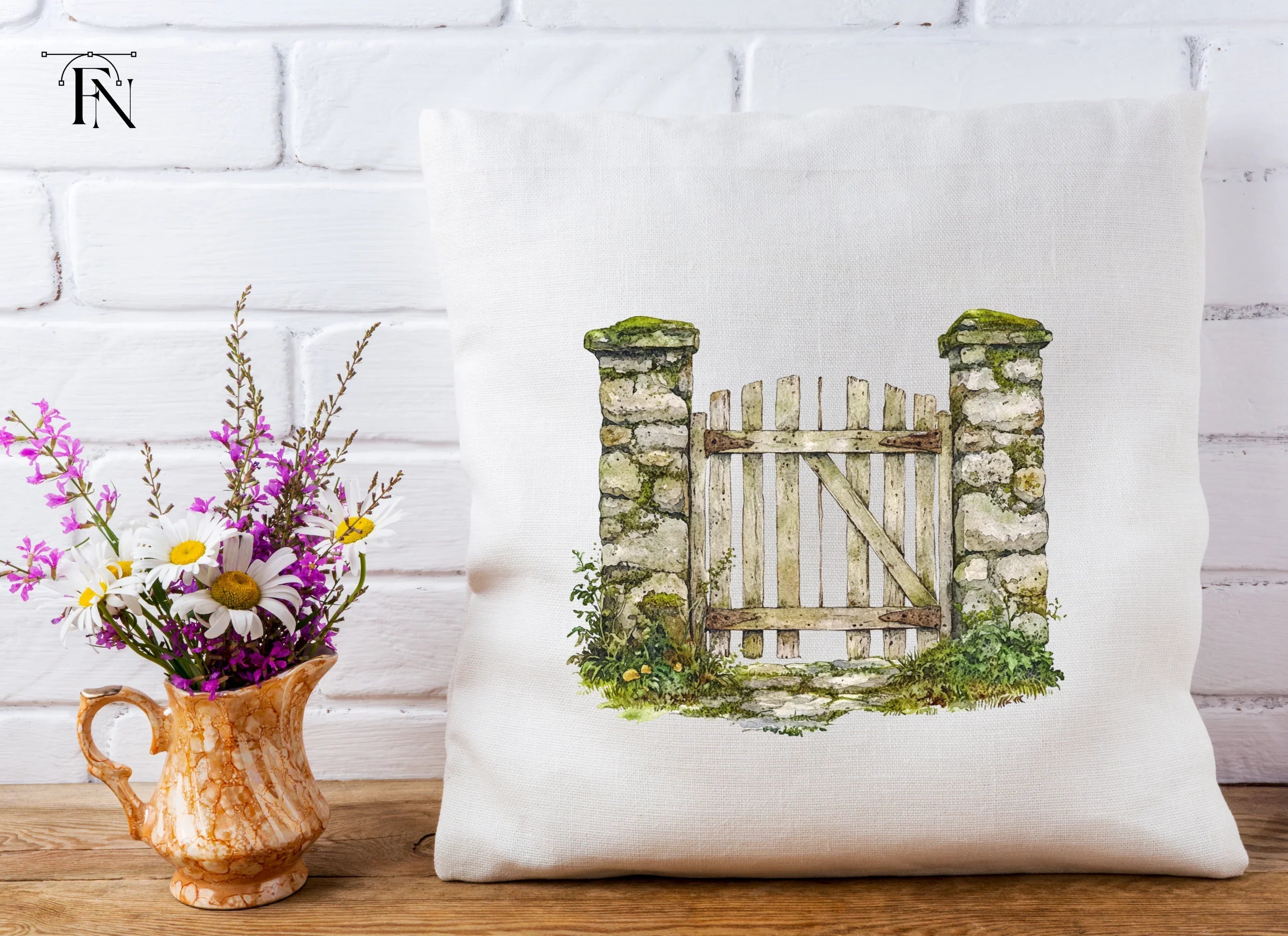 Rustic Stone Gate Clipart Bundle
