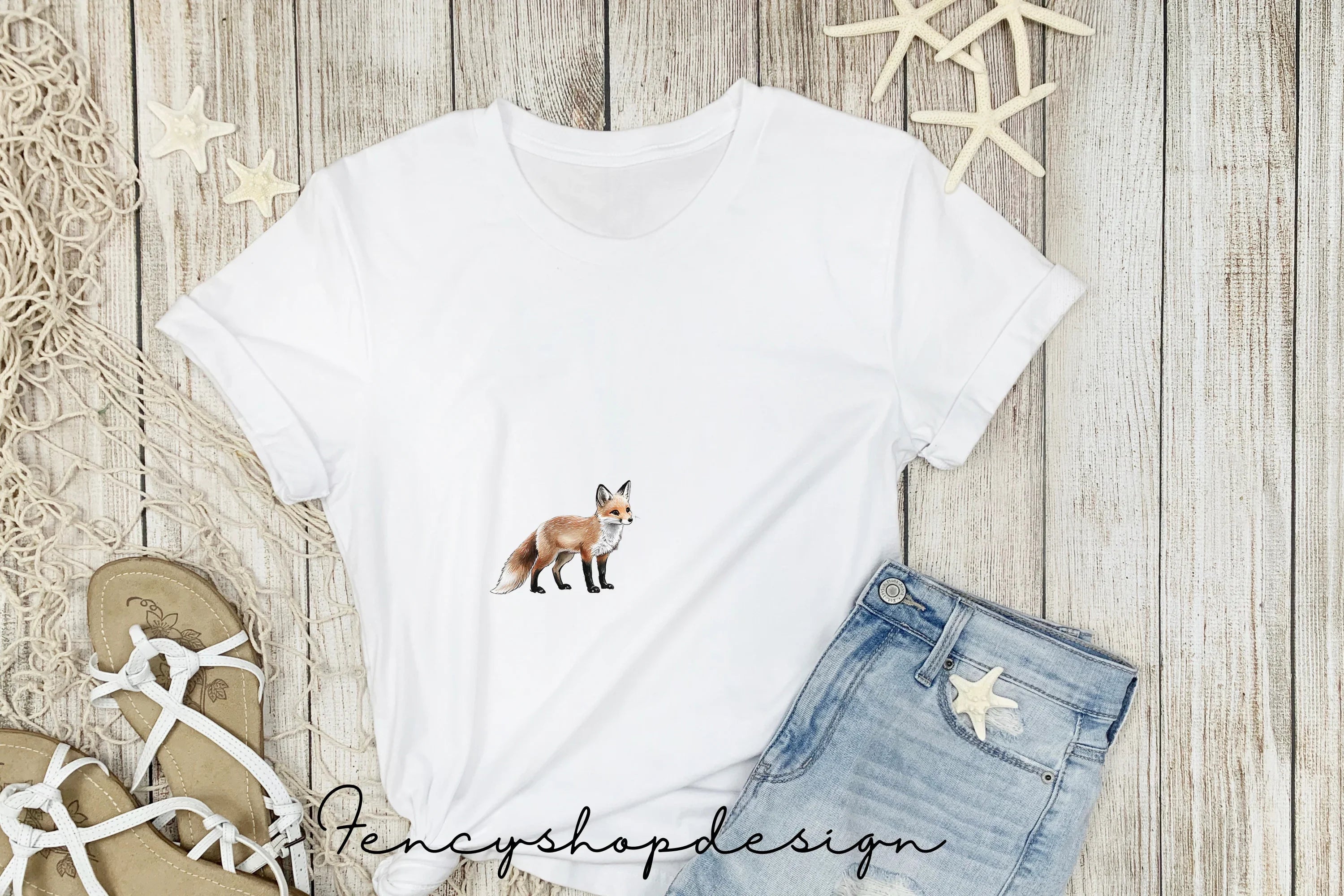 Cute Fox Winter Christmas Clipart Bundle
