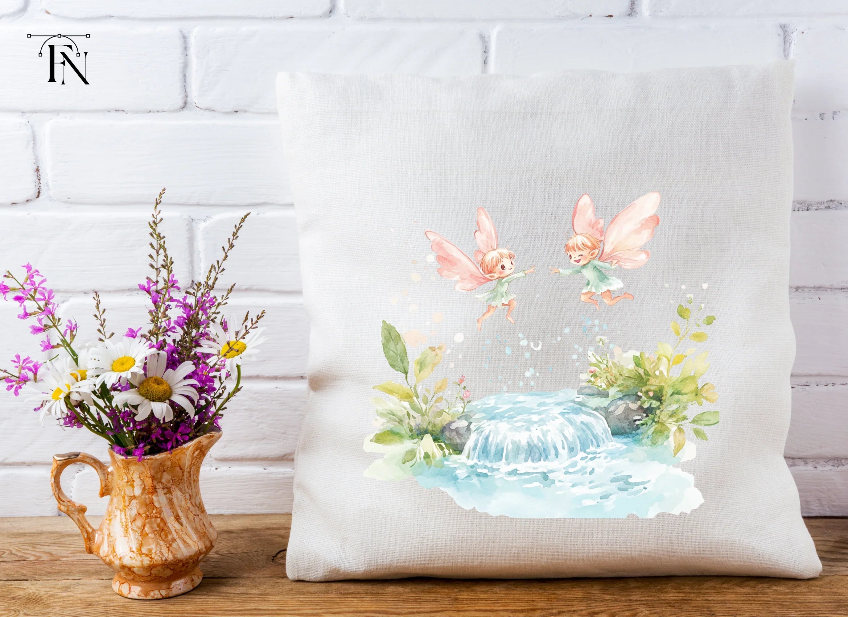 Flying Fairies and Nature Clipart Bundle