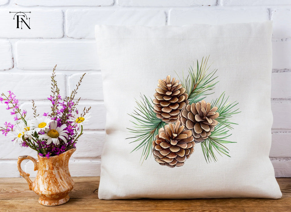 Pine Cones and Needles Clipart Bundle