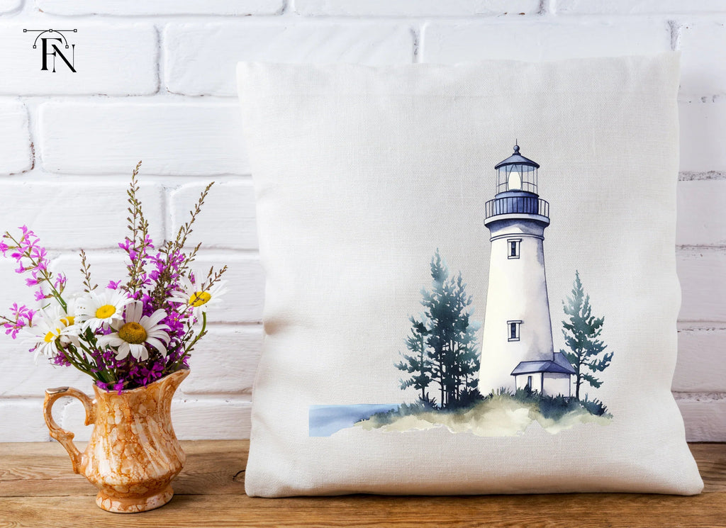 Lighthouse and Pine Trees Clipart Bundle