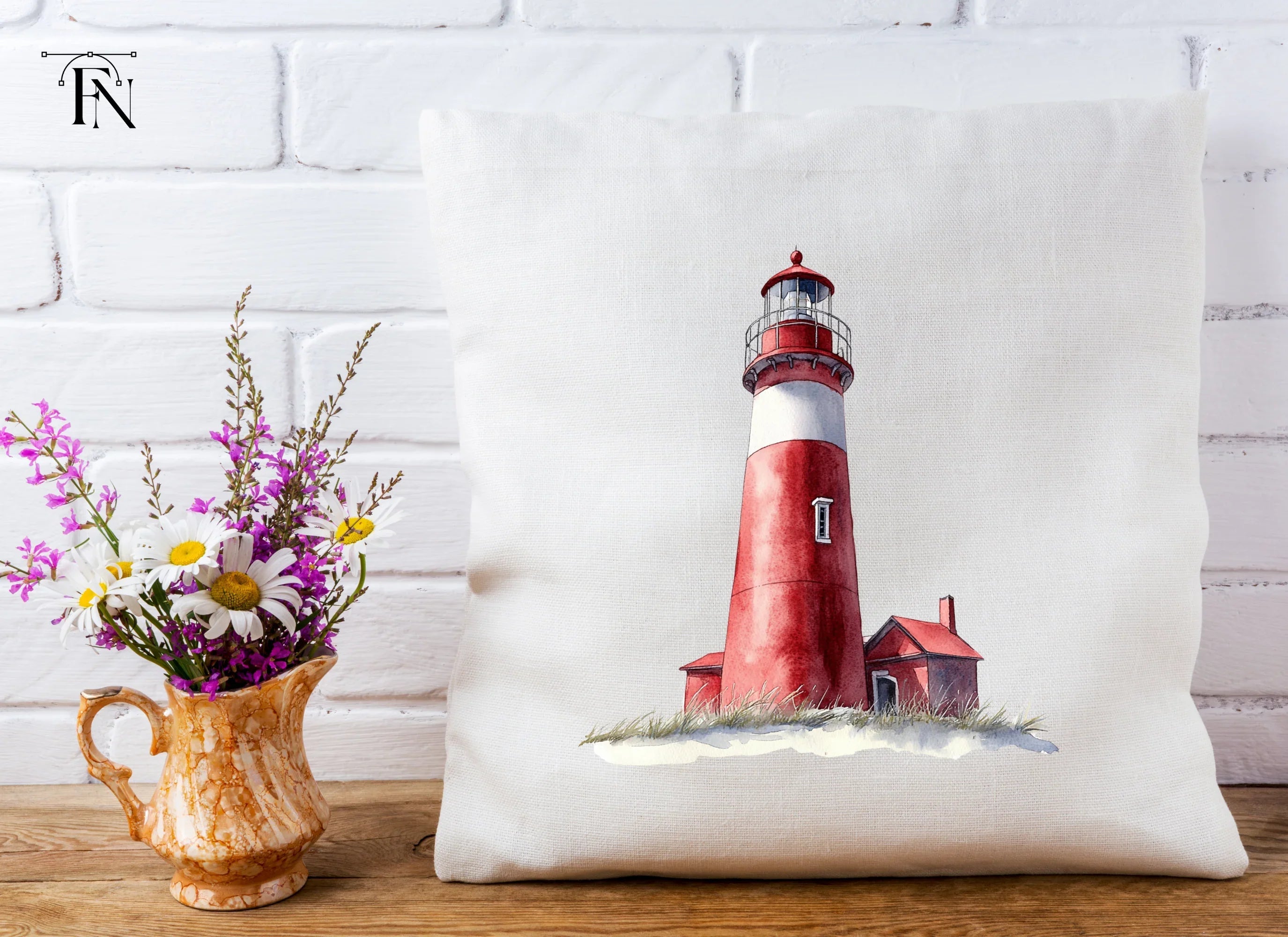 Red Lighthouse Clipart Bundle