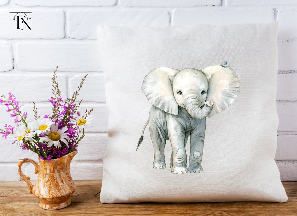 Cute Baby Elephant Clipart Bundle