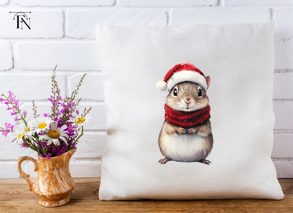 Cute Christmas Hamster Clipart Bundle
