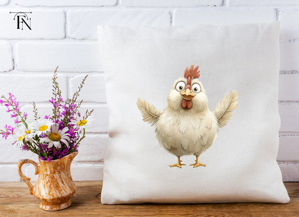 Cute Cartoon Chicken Clipart Bundle