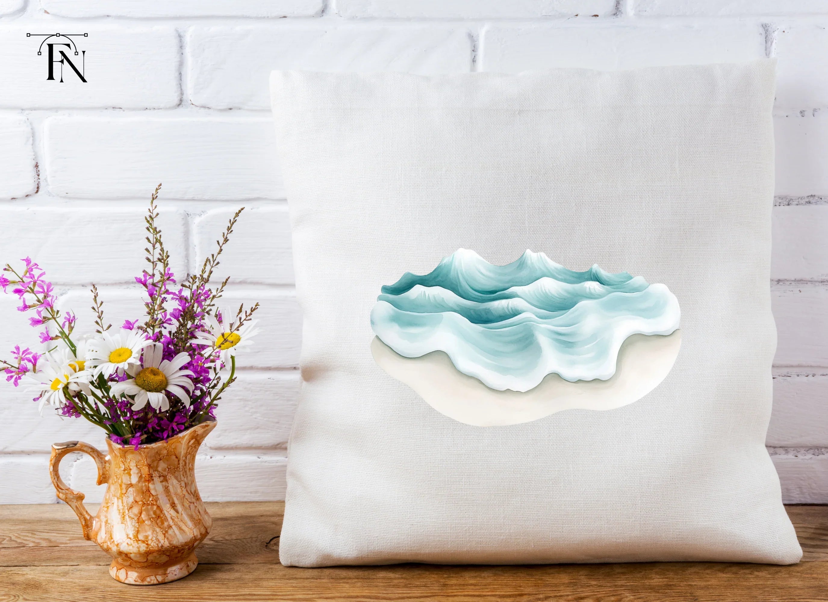 Stylized Ocean Waves Clipart Bundle