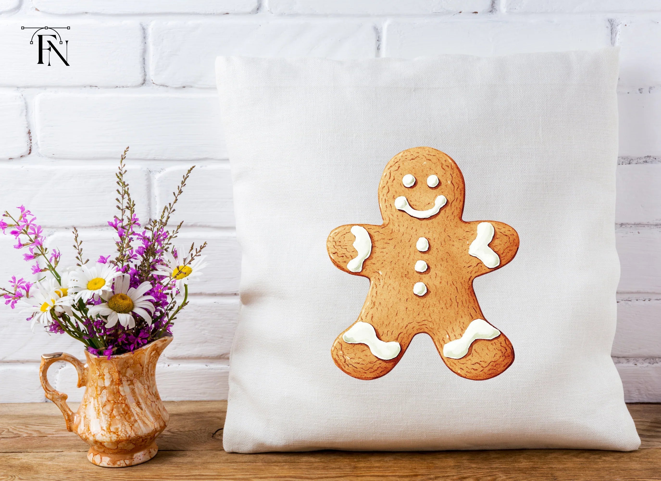 Gingerbread Man Christmas Clipart Bundle