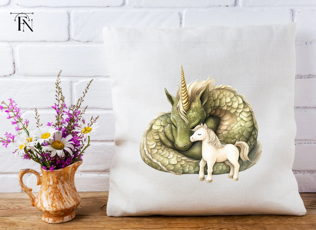 Dragon and Unicorn Clipart Bundle