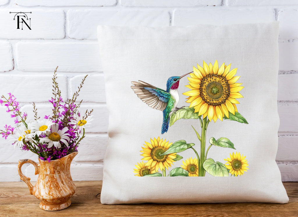 Hummingbird and Sunflower Clipart Bundle