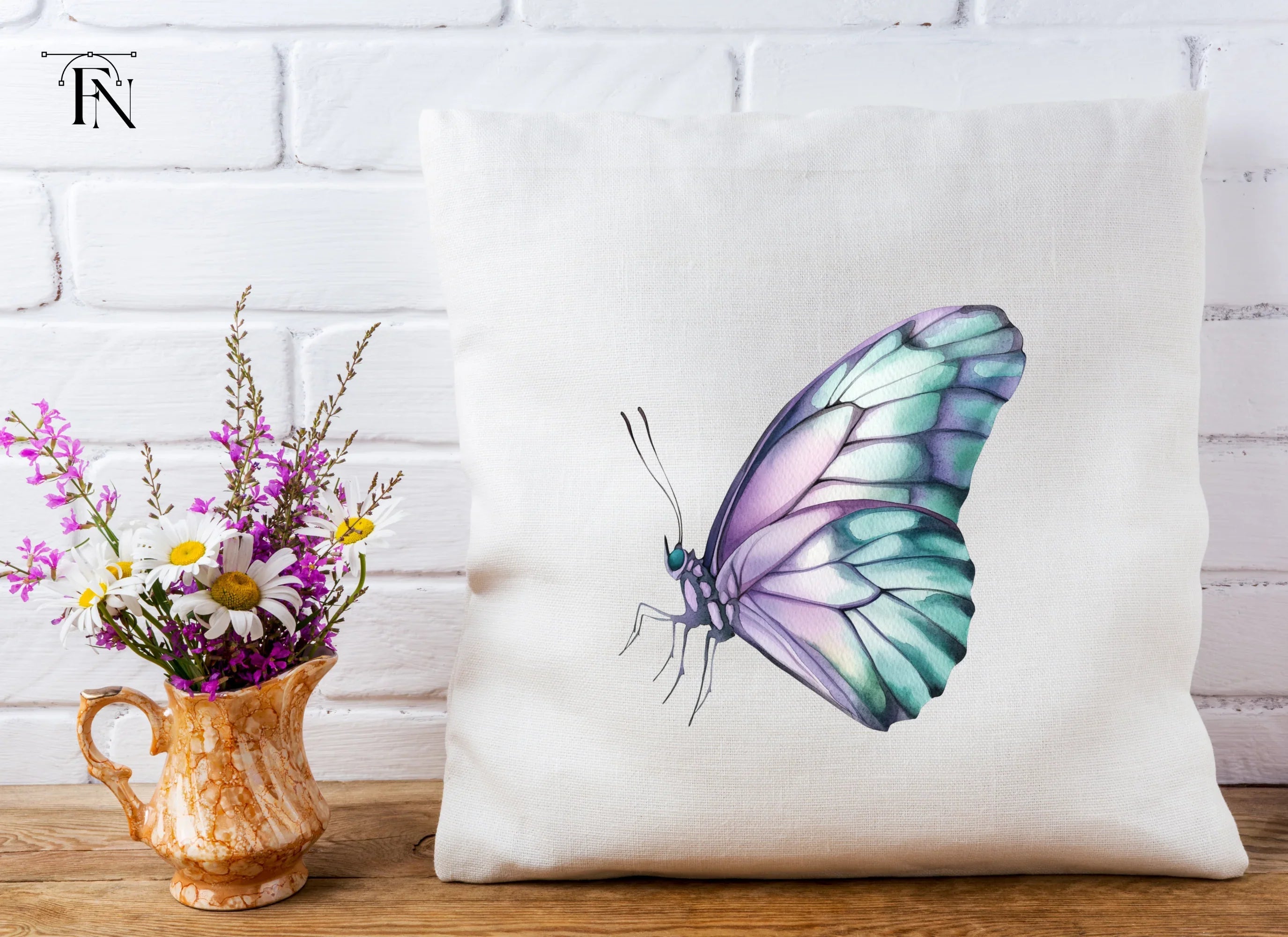 Pastel Butterfly Clipart Bundle