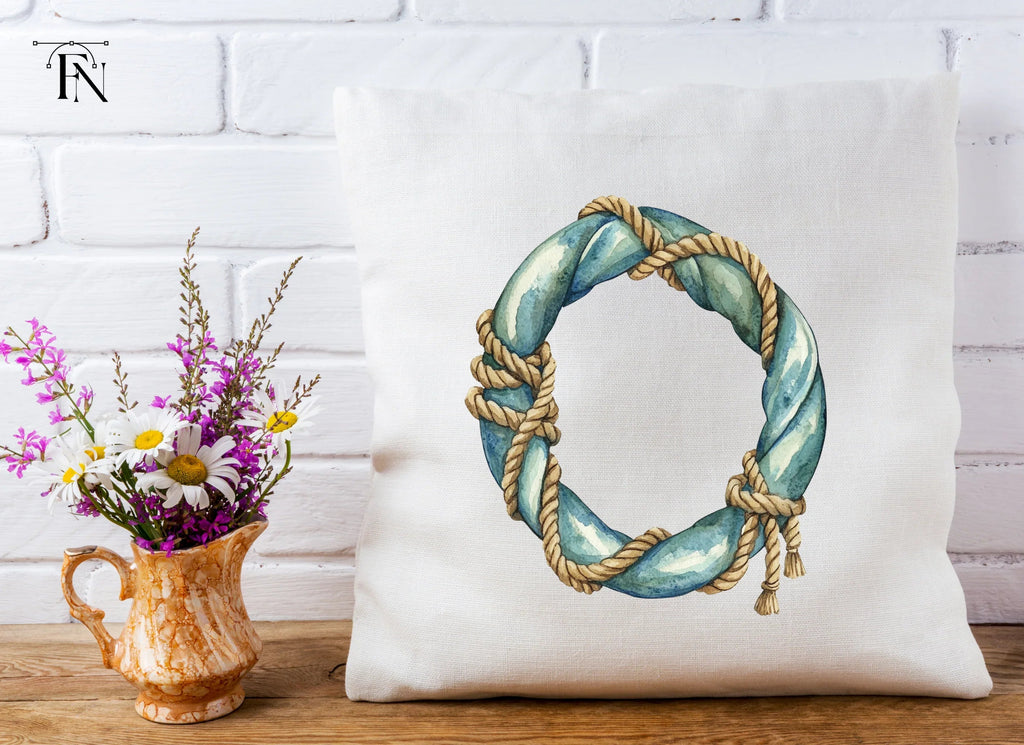 Nautical Rope Wreath Clipart Bundle