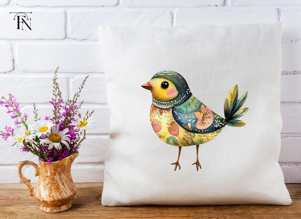 Folk Bird Clipart Bundle