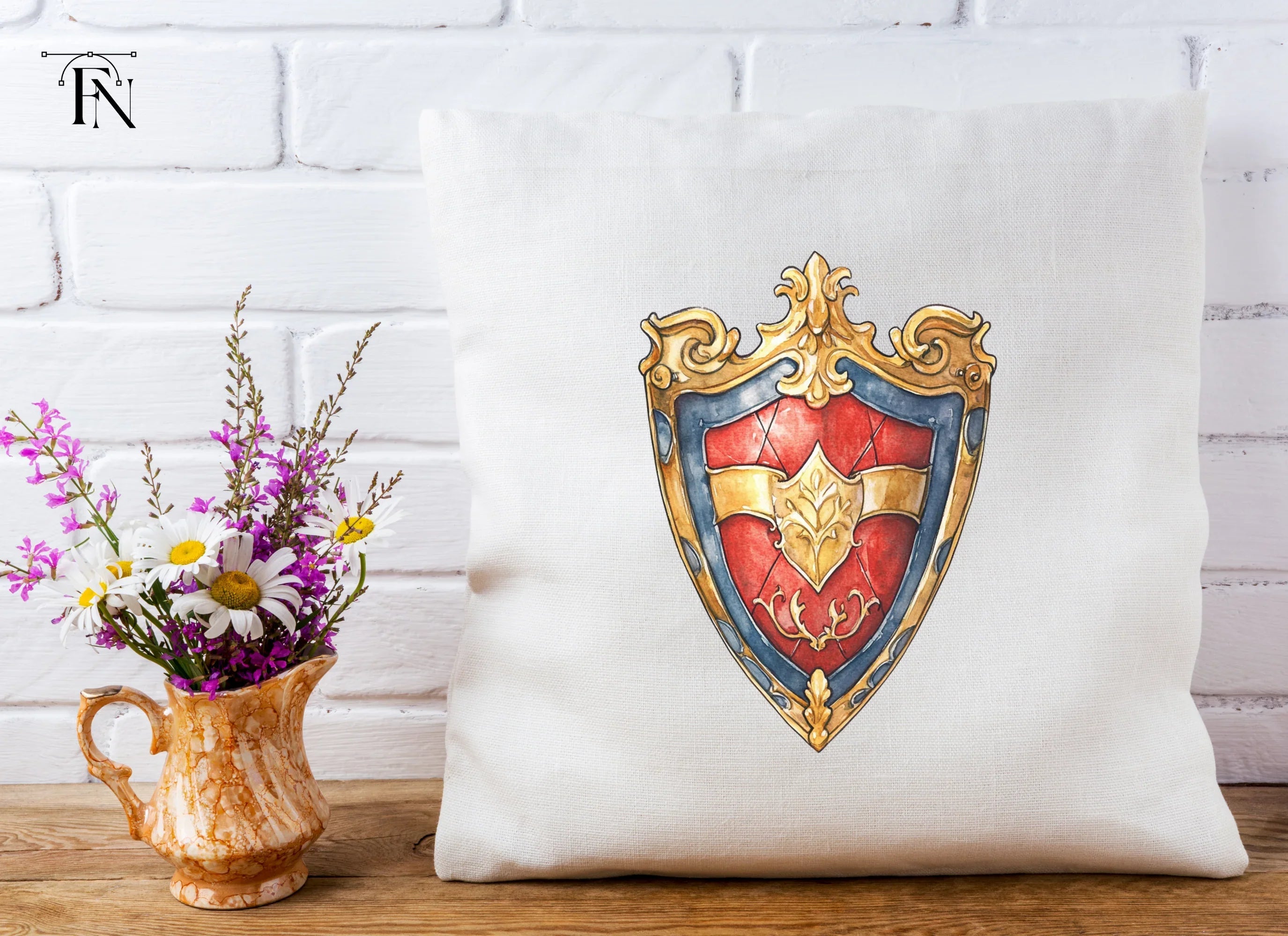 Fantasy Kingdom Shields Clipart Bundle