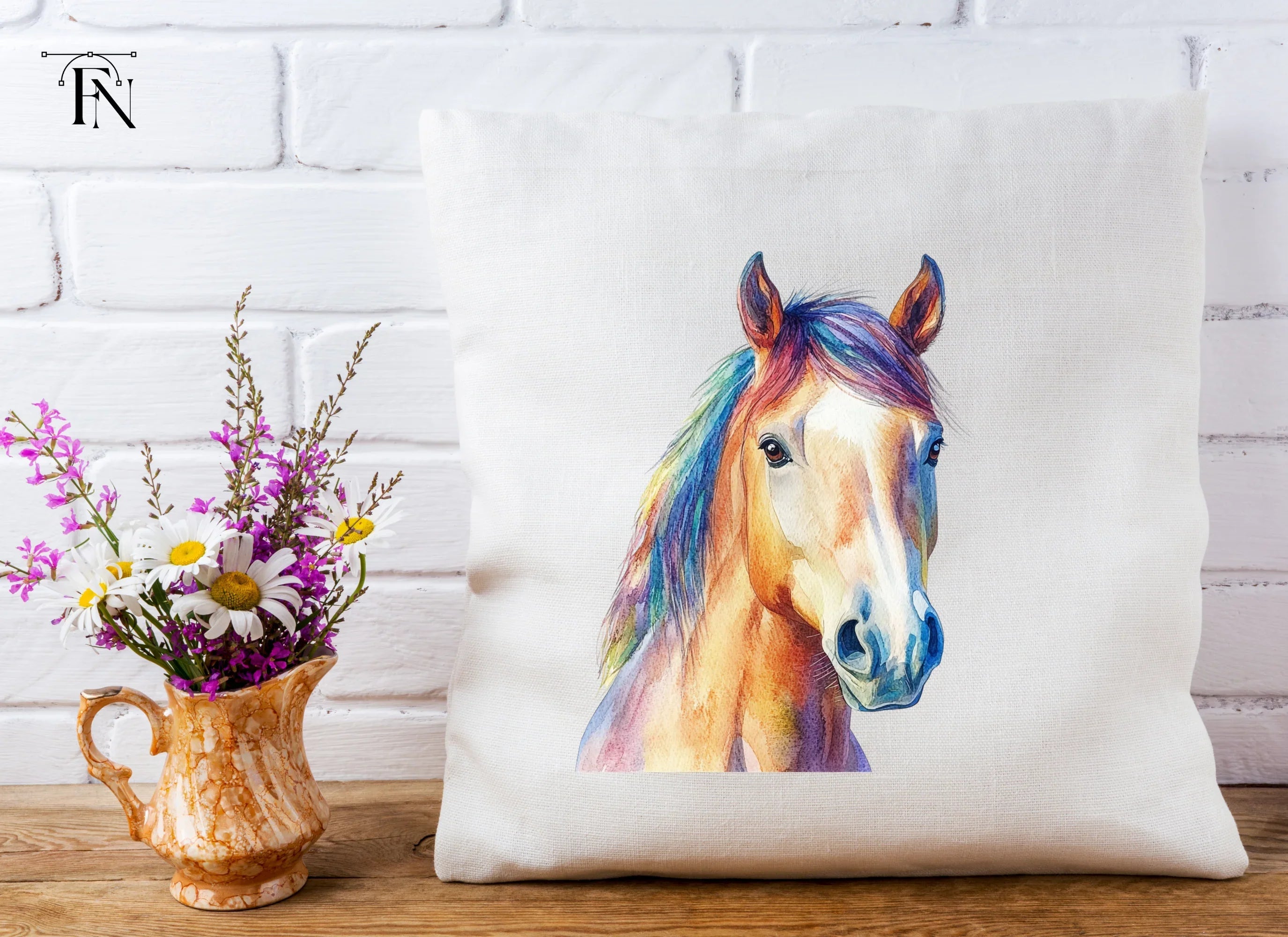 Vibrant Horse Head Clipart Bundle