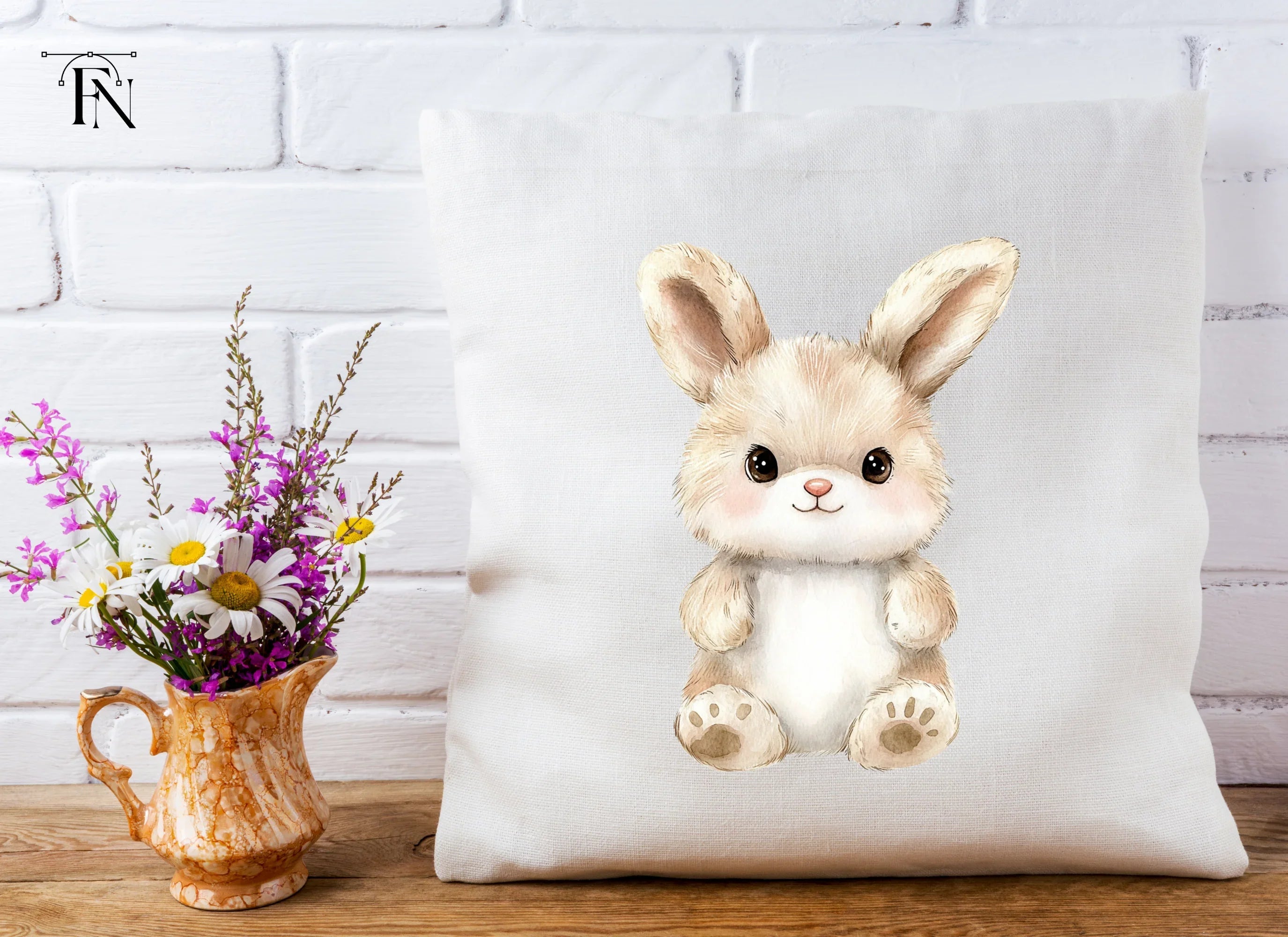 Adorable Fluffy Bunny Clipart Bundle