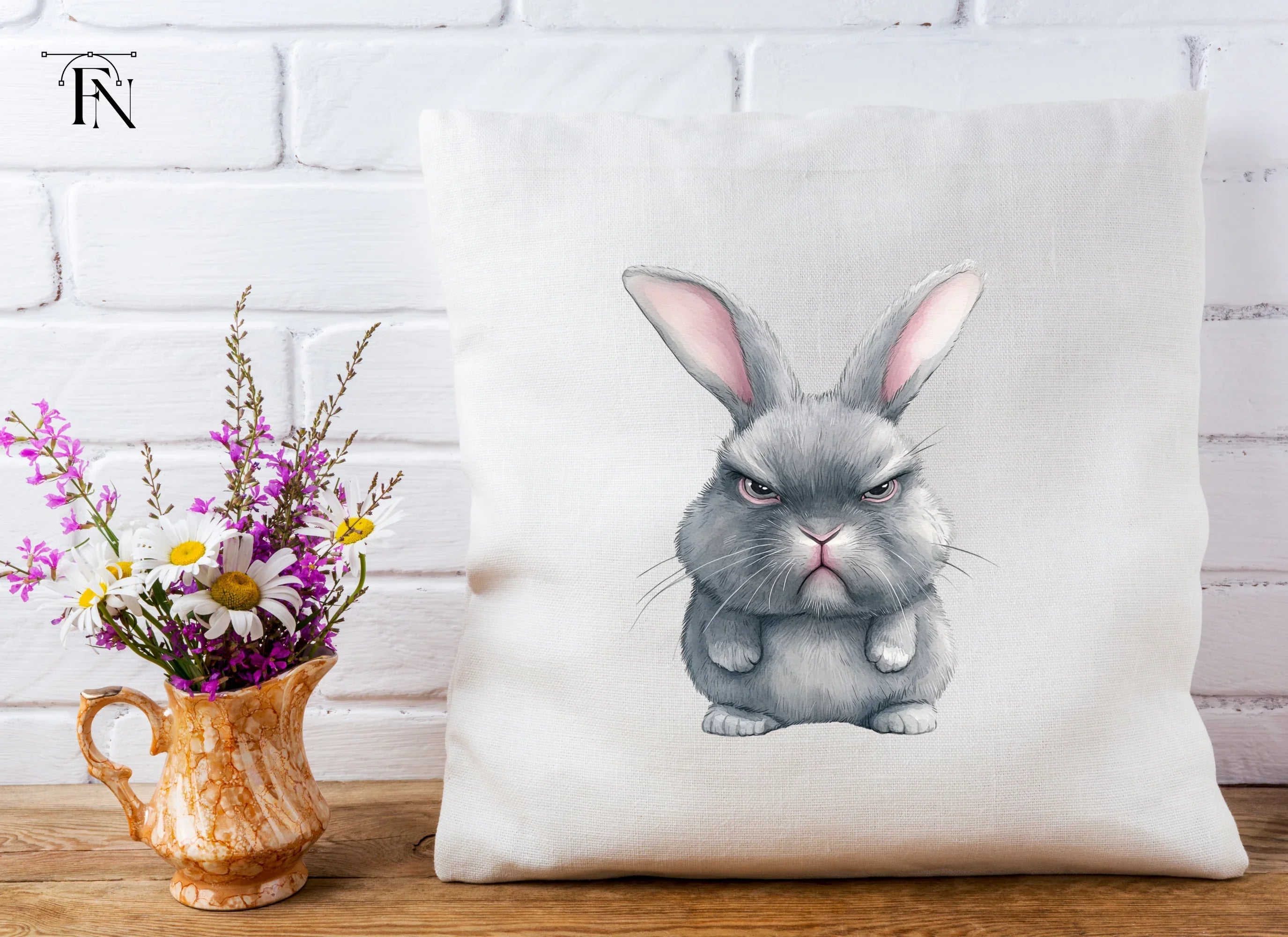 Angry Bunny Clipart Bundle