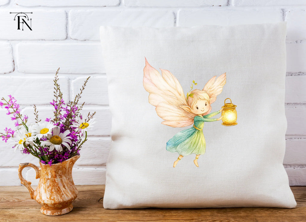 Enchanting Fairy with Glowing Lantern Clipart Bundle