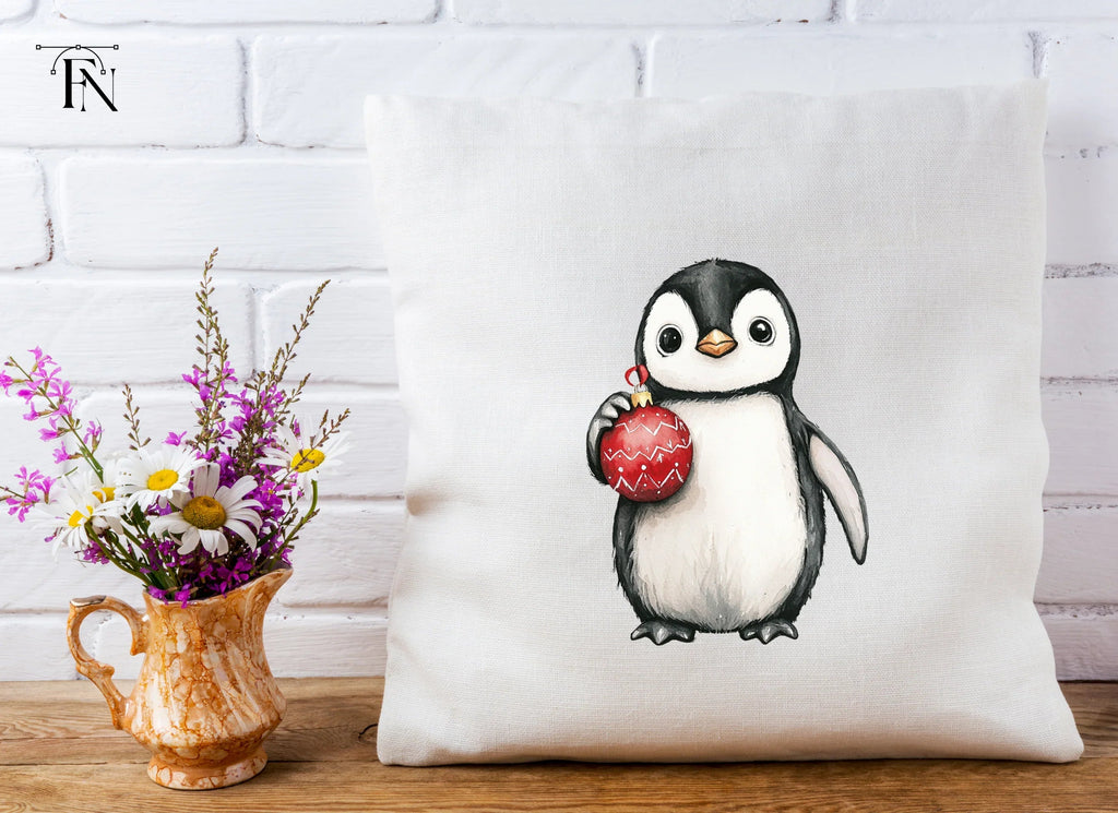 Cute Christmas Penguin Clipart Bundle