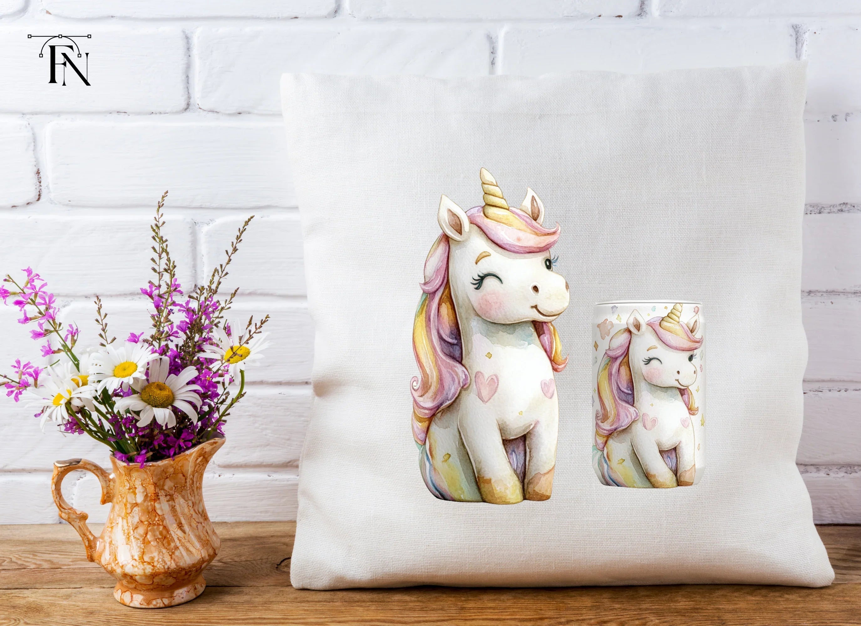 Cute Unicorn Clipart Bundle for Kids