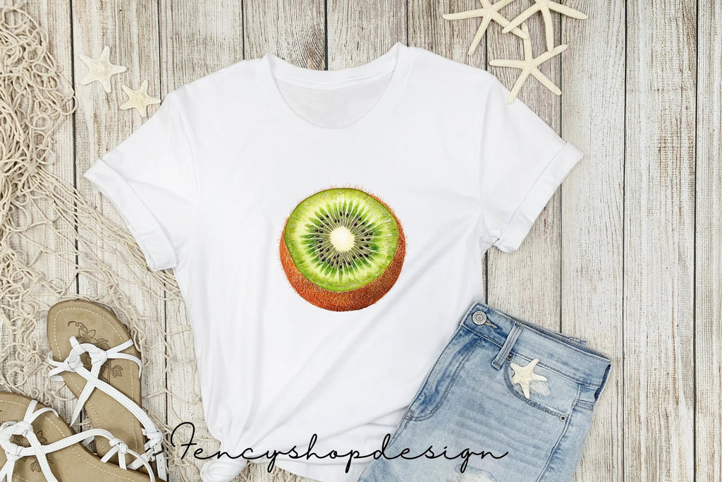 Cute Kiwi Fruit Clipart Bundle
