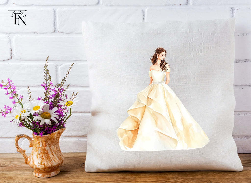 Elegant Wedding Dress Clipart Bundle