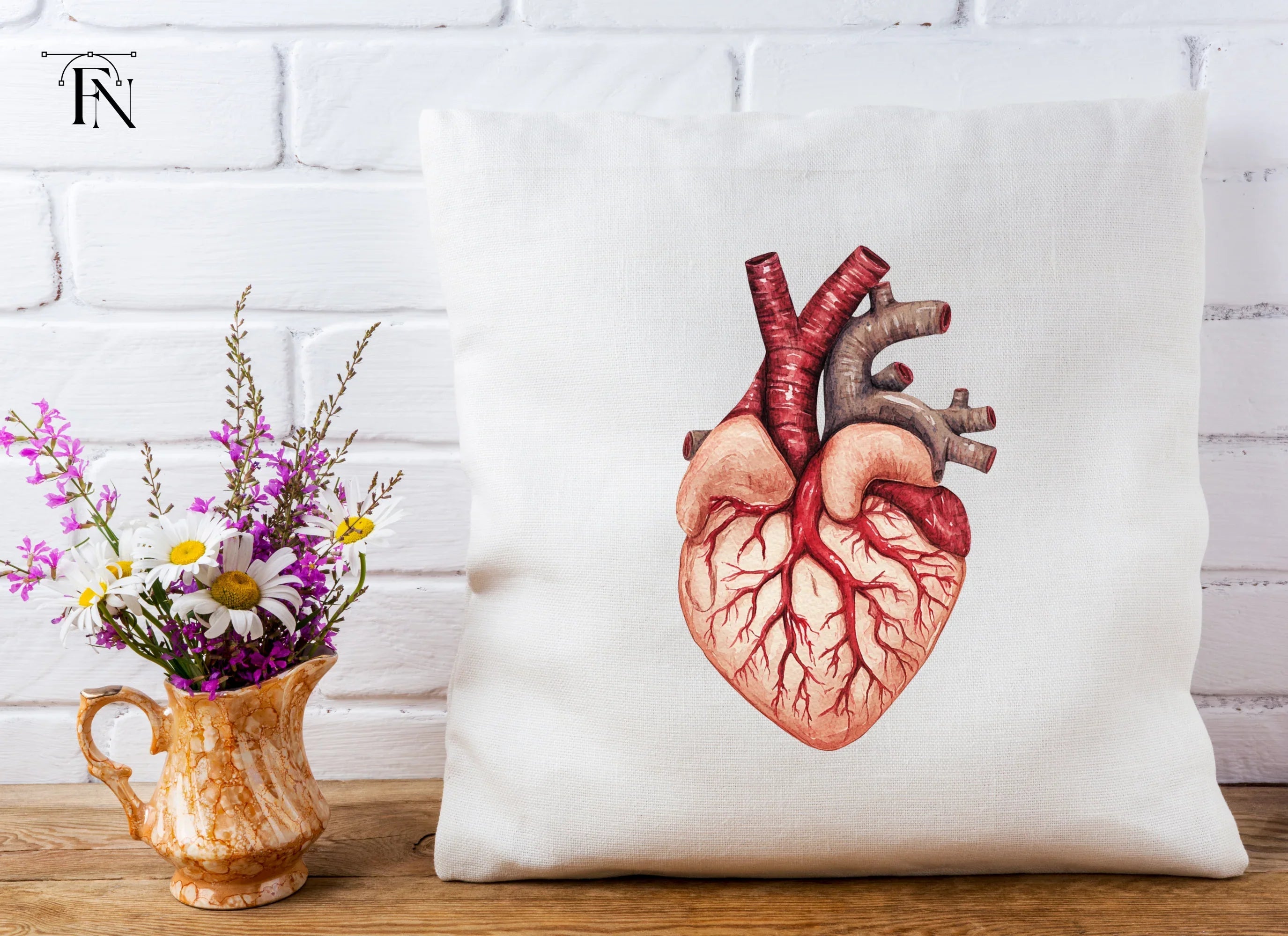 Anatomical Human Heart Clipart Bundle