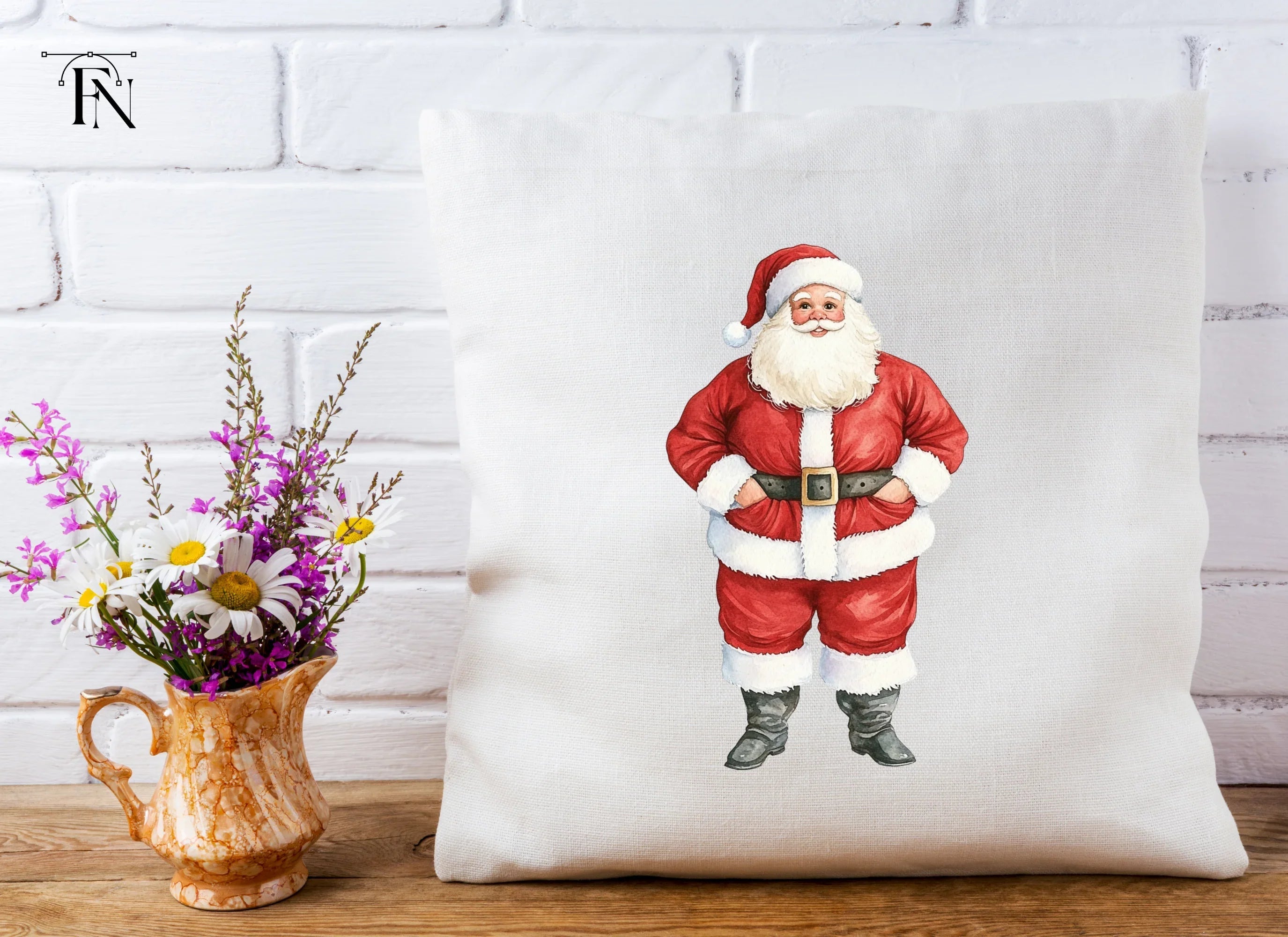 Jolly Santa Claus Clipart Bundle
