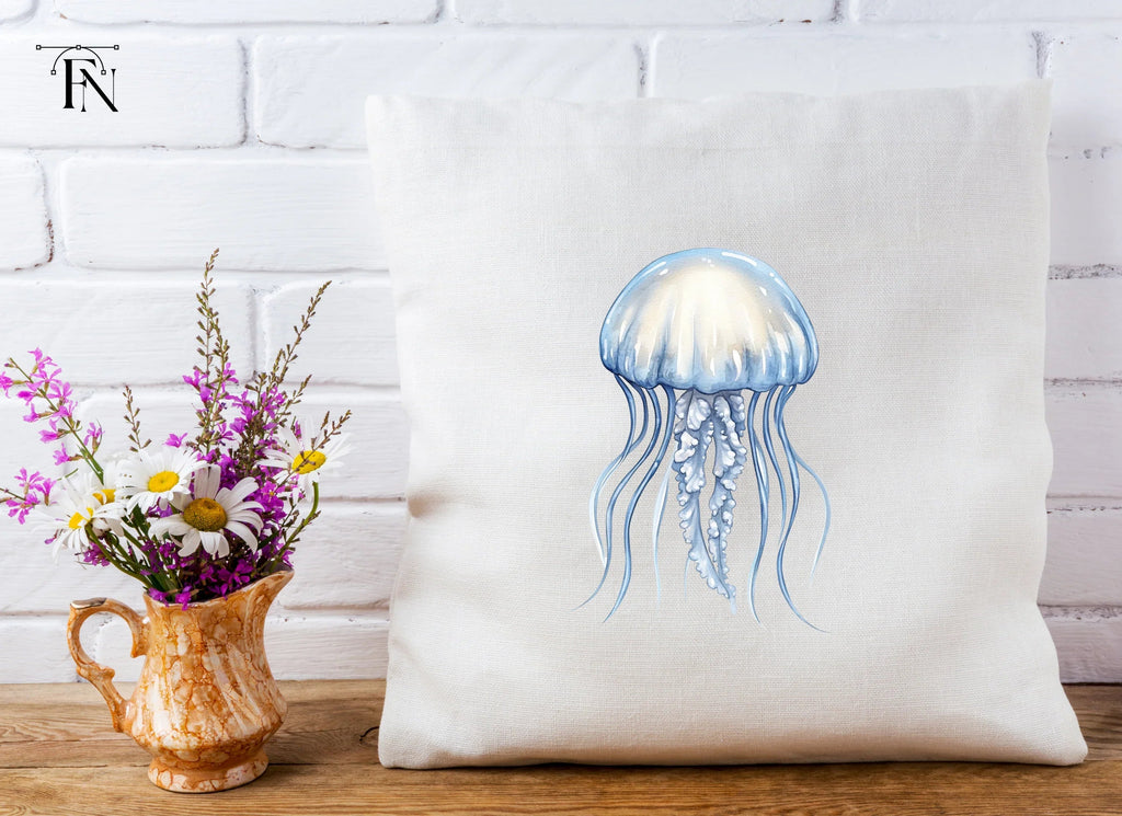 Colorful Jellyfish Clipart Bundle
