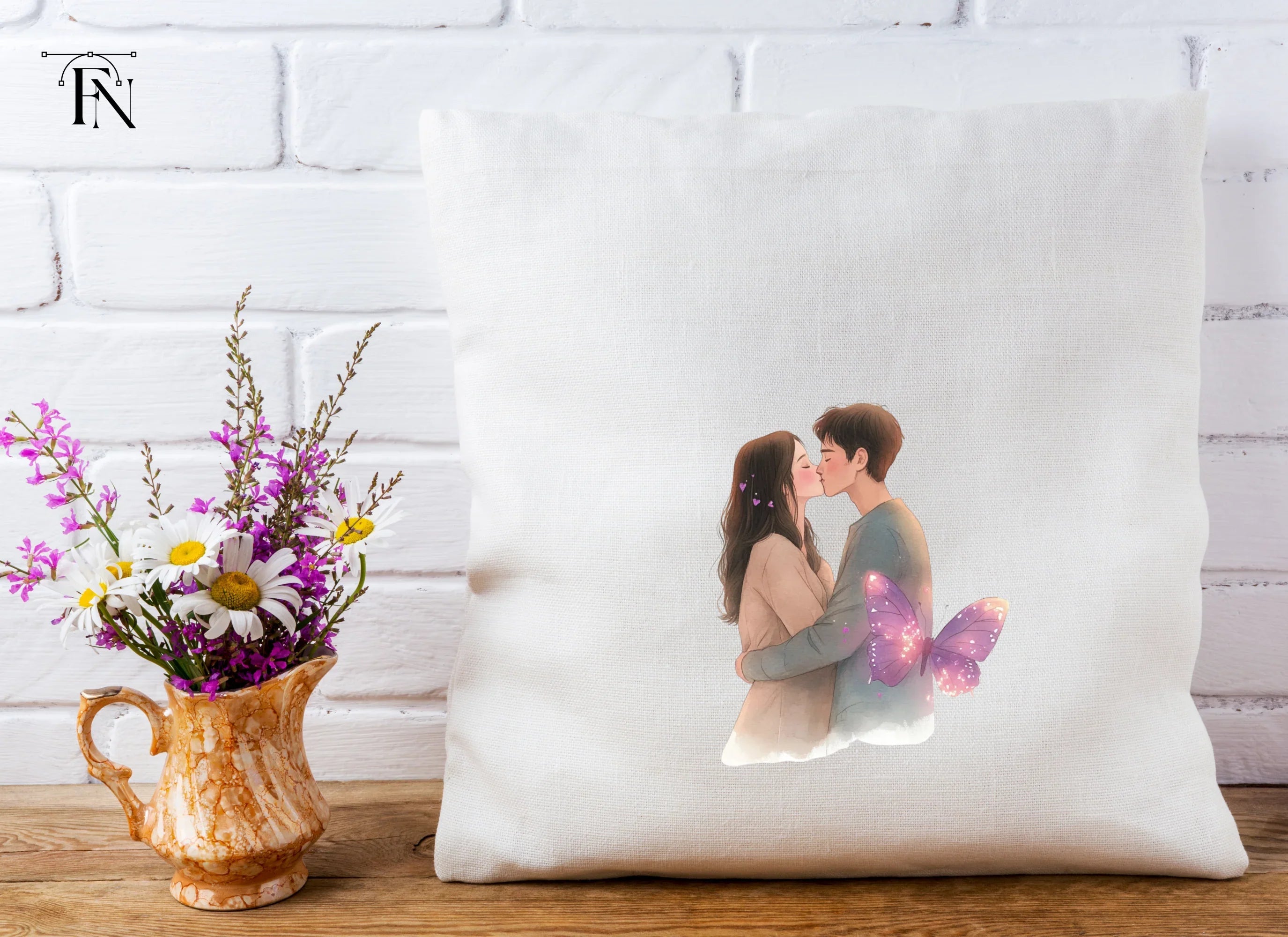 Romantic Couple Kissing Clipart Bundle