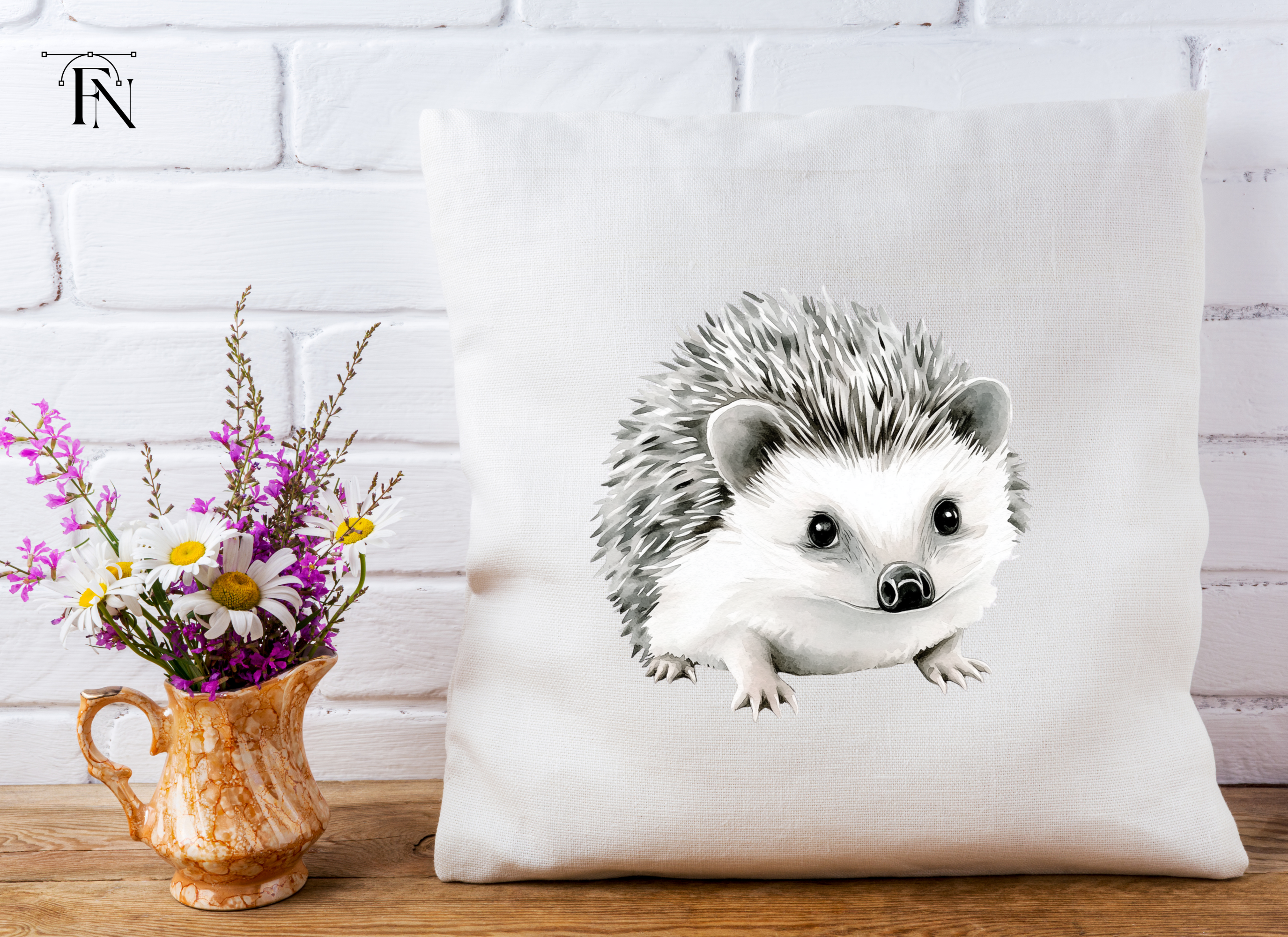 Cute Hedgehog Clipart Bundle