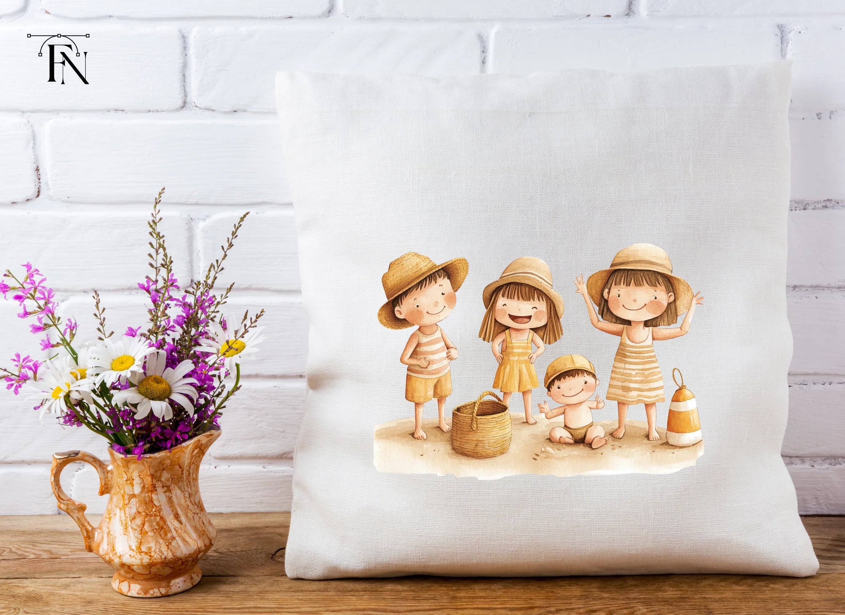 Happy Family Beach Day Clipart Bundle