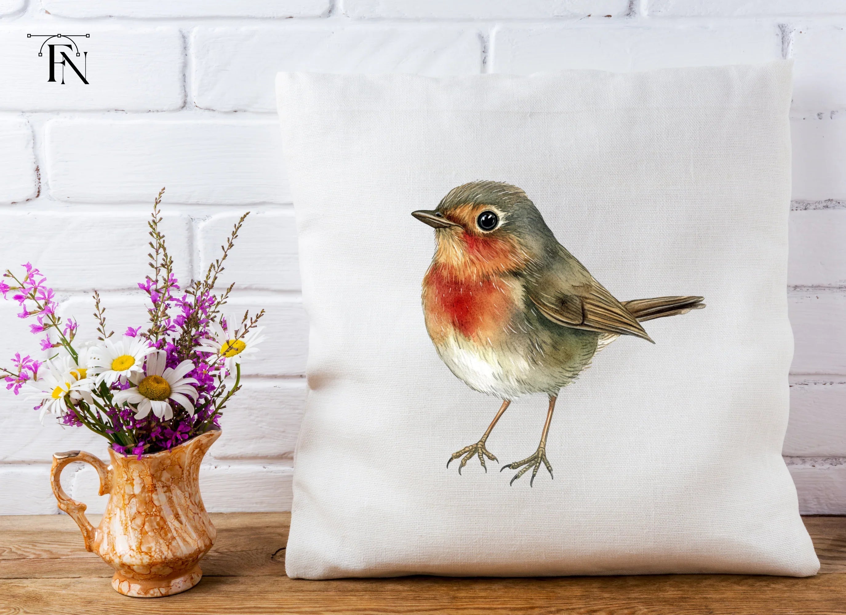 Adorable Robin Bird Clipart Bundle