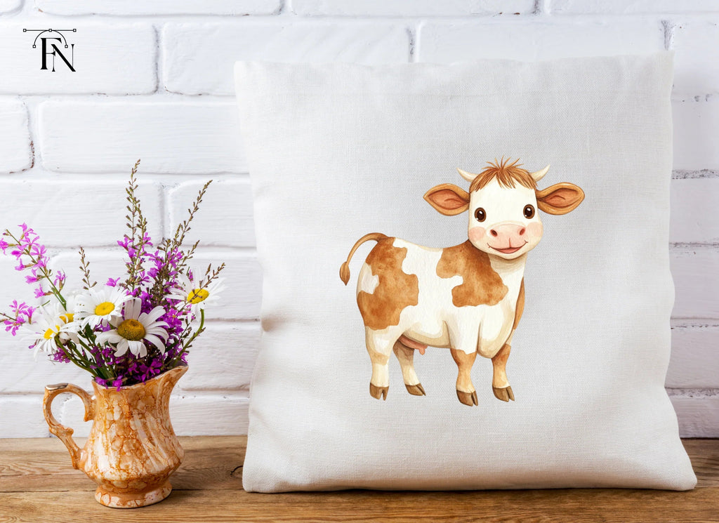Cute Baby Cow Clipart Bundle