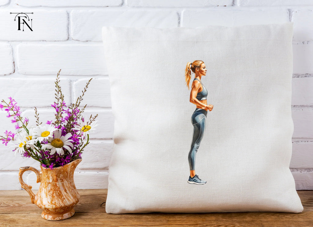 Sporty Woman Standing Clipart Bundle