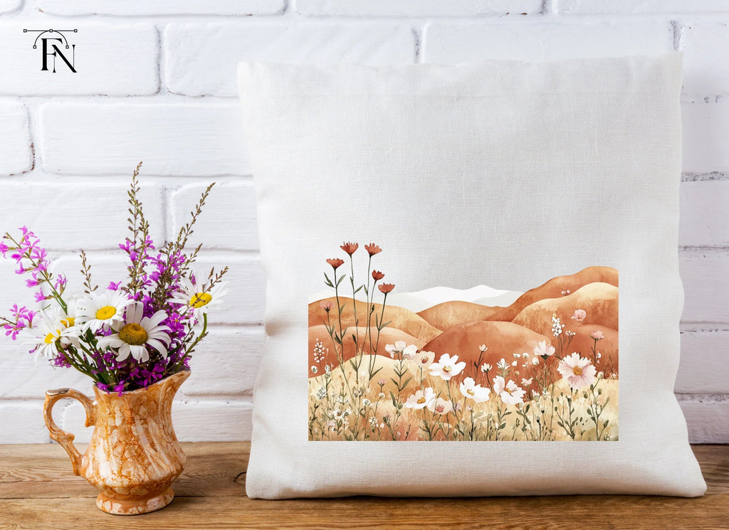 Boho Wildflower Landscape Clipart Bundle